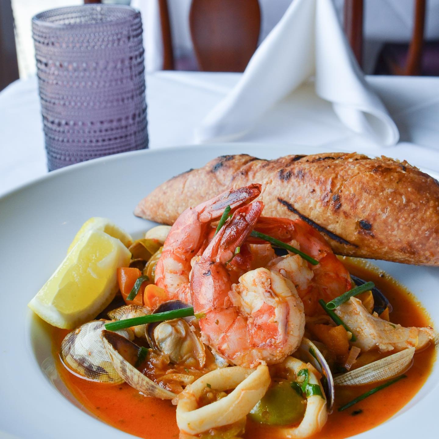 One of our newest menu items - Cioppino comes with mussels, Manila clams, squid, shrimp, in a rich seafood and tomato brother served with grilled bread 😋
&bull;
&bull;
&bull;
&bull;
&nbsp;#Ghidottis #parkcity #parkcityeats #foodandwine #wine #fined